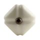 Solid Cream Medium Square Ceramic Wardrobe Knob